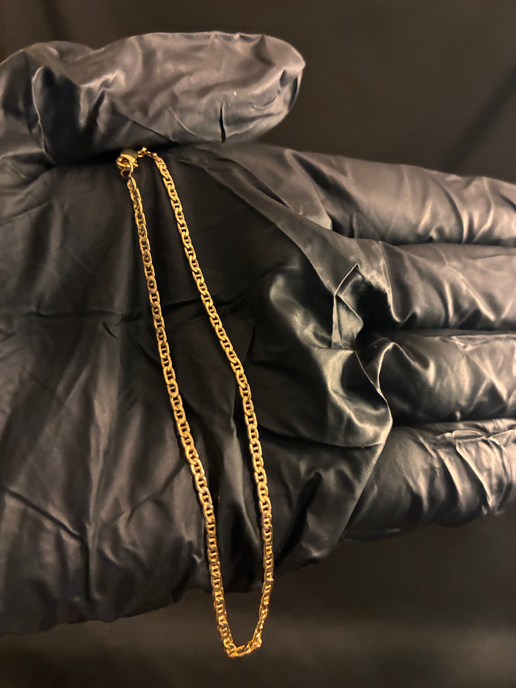 2MM 7inch 10K Gold Mariner Bracelet