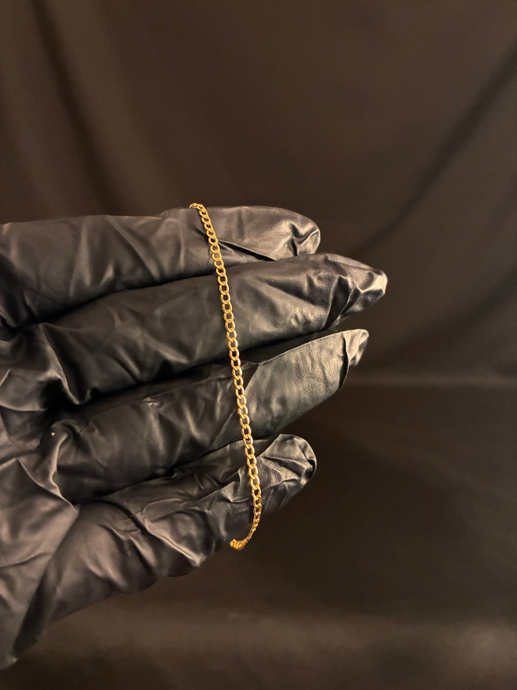 2MM 7.5inch 10K Gold Cuban link bracelet