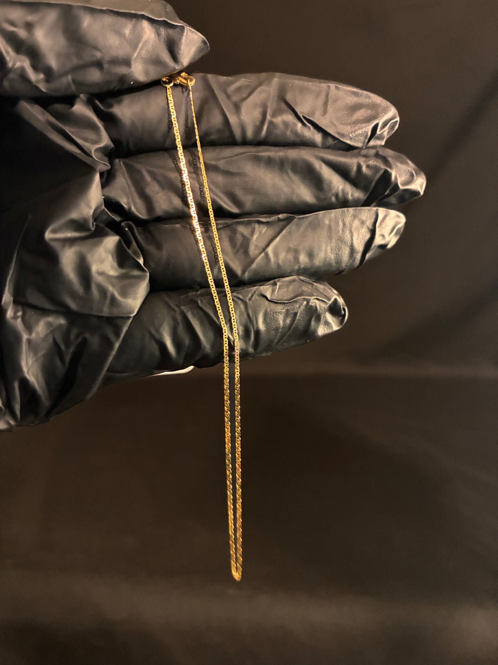 1.5 MM 10inch 10K Gold Mariner Anklet