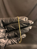 2MM 7.5inch 10K Gold Cuban link bracelet