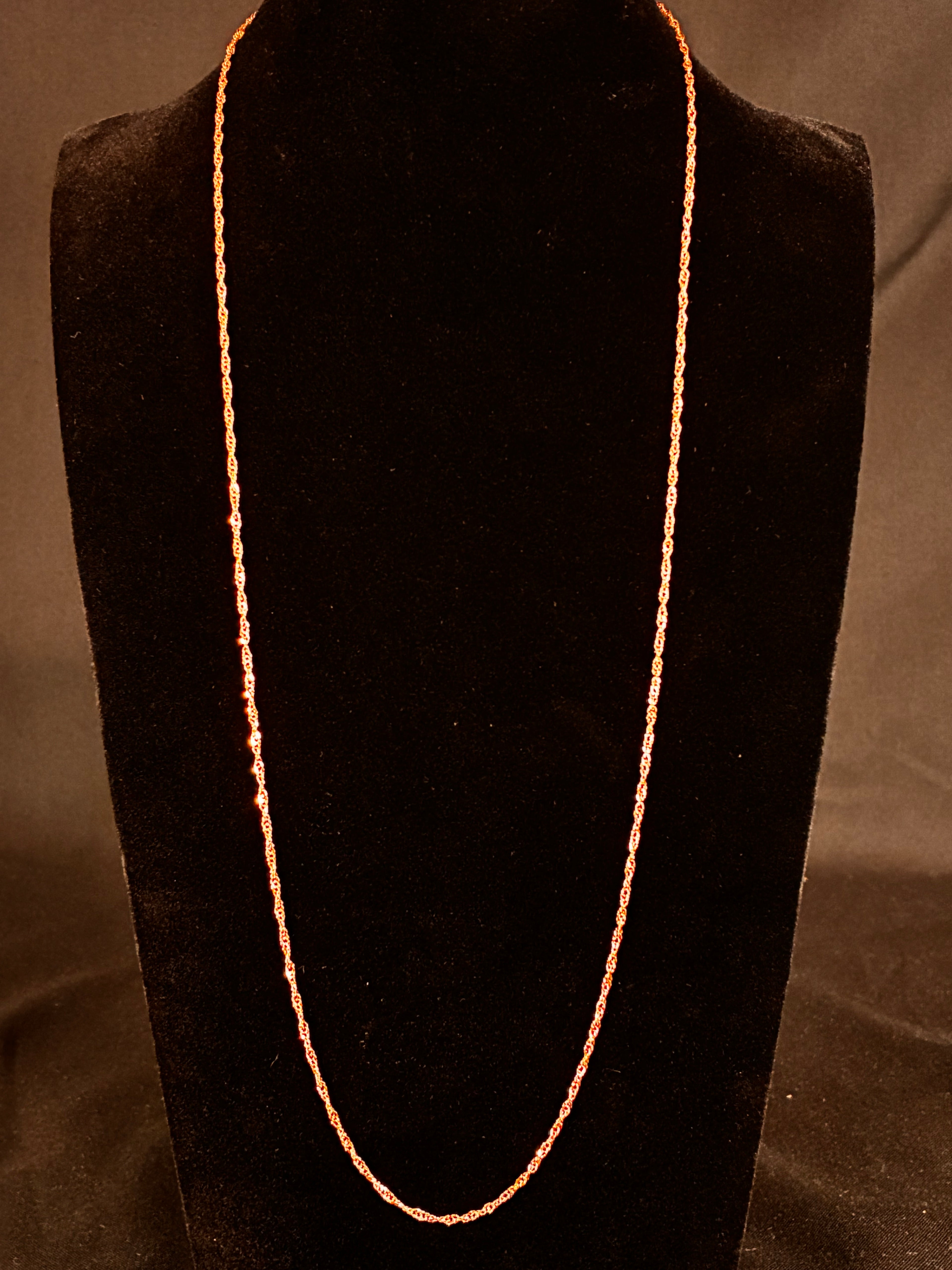 1.8MM 24inch 14K Rose Gold Singapore