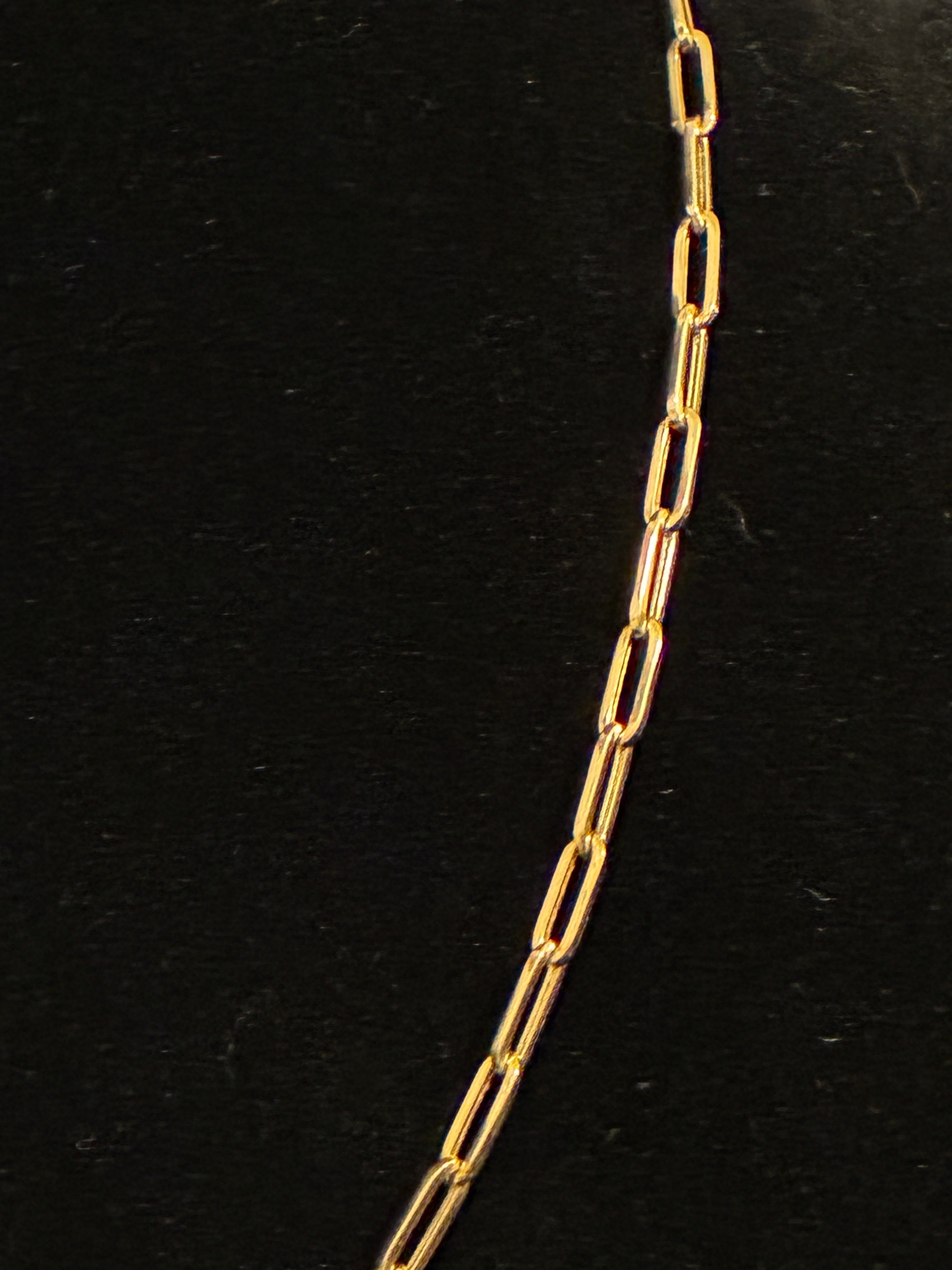 3.7MM 18inch 10K Gold Paperclip