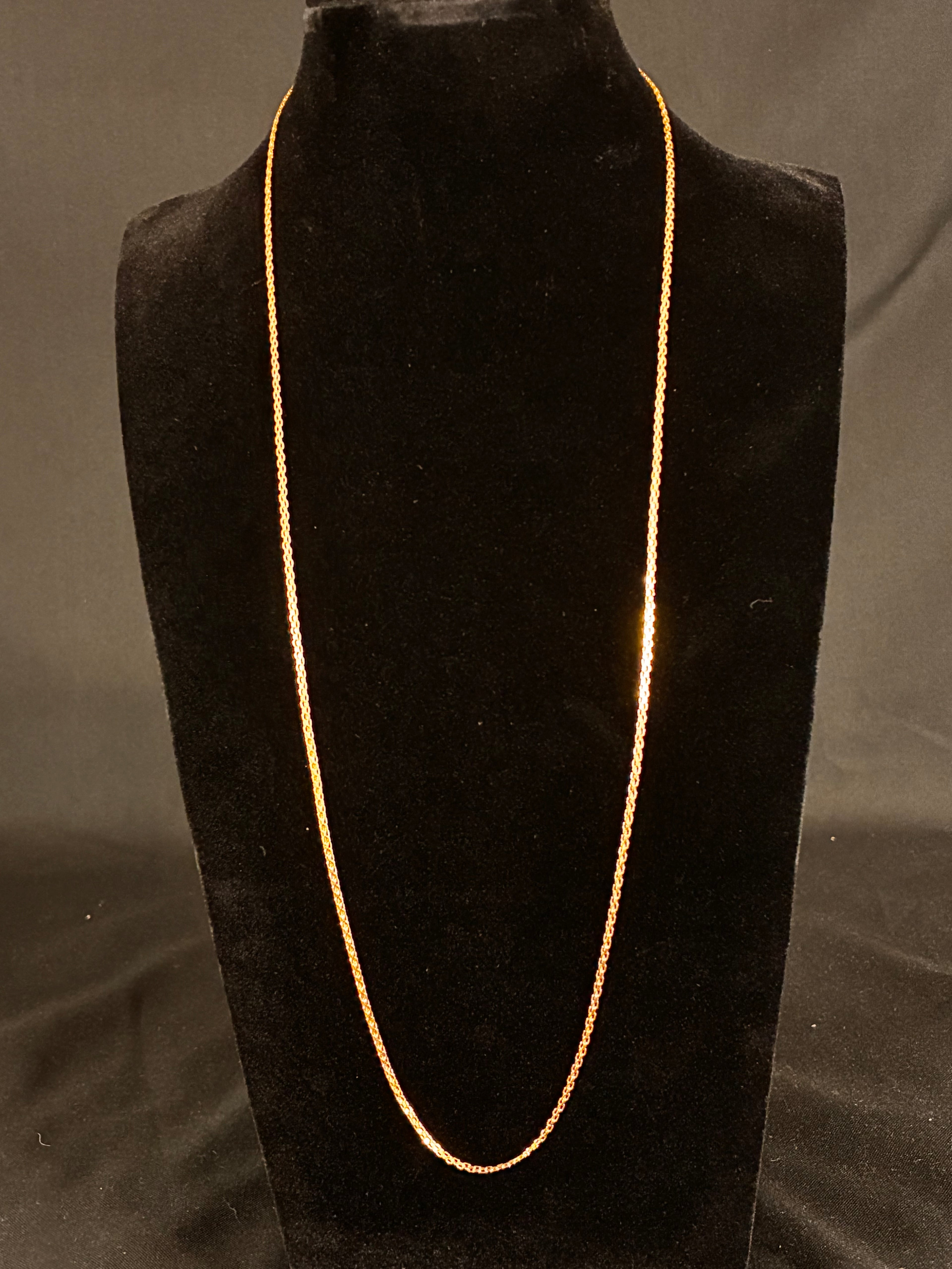 2MM 24inch 10K Italian Gold Bismarck
