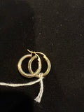3MM 10K Solid gold hoops