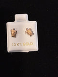 10K Rose Gold Turtle Earrings