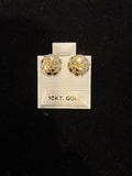 10K Gold Nugget Studs