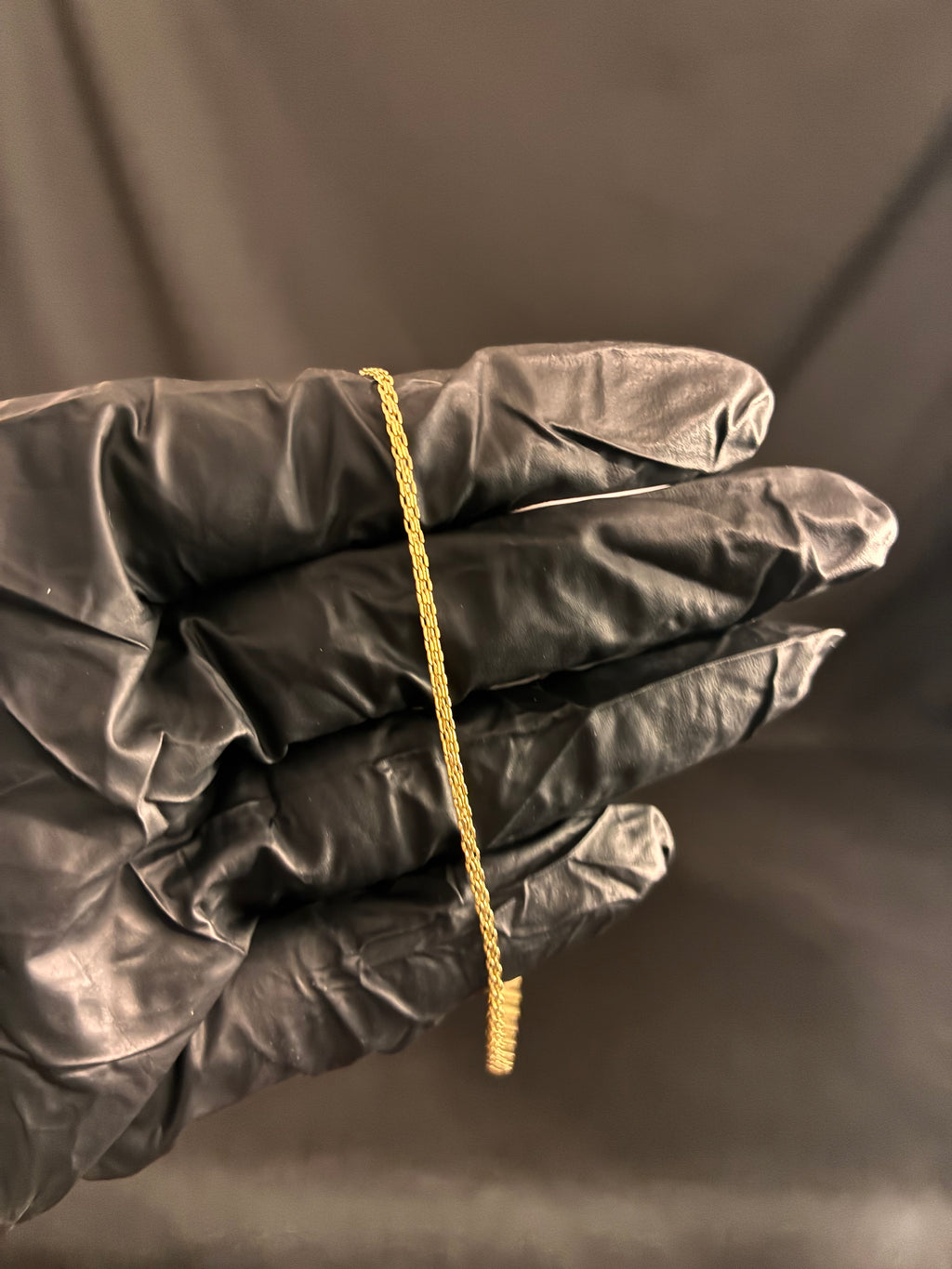 2MM 10inch 10K Gold Bismarck Link