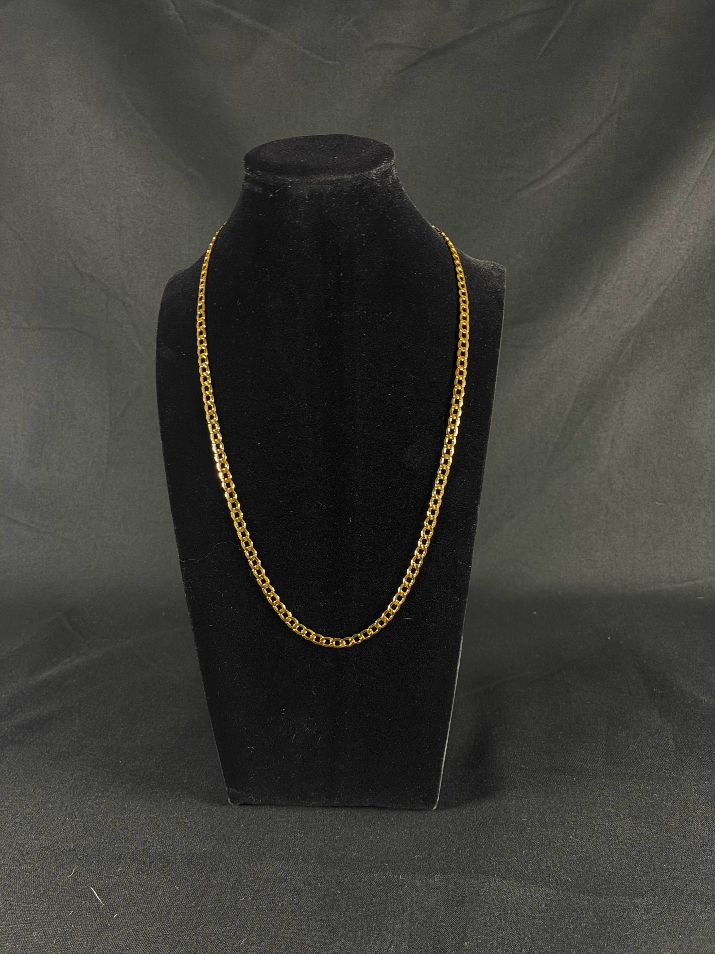 4.5MM 10K Gold Cuban Link Necklace