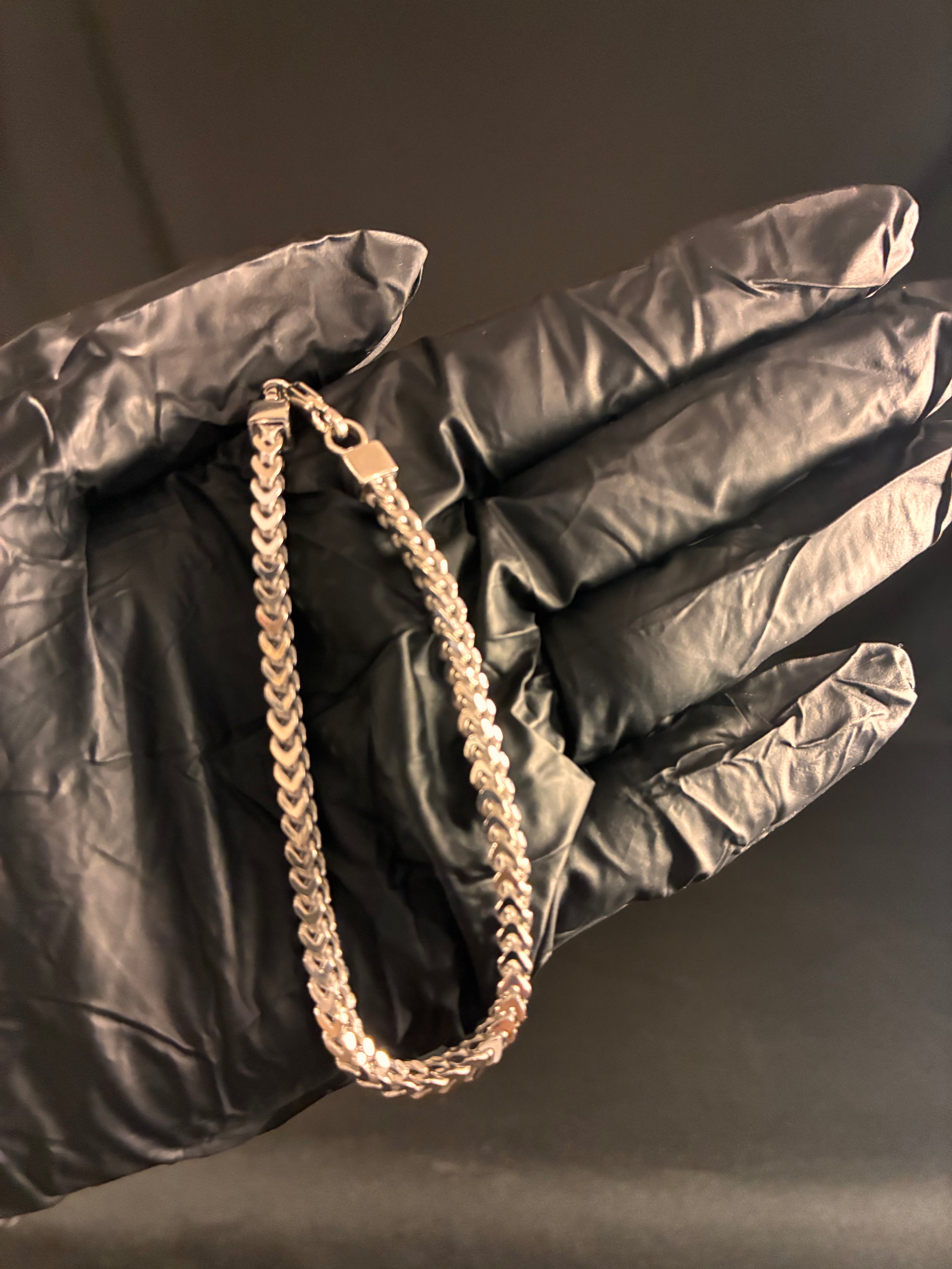 3MM 7.5inch Silver Franco Bracelet