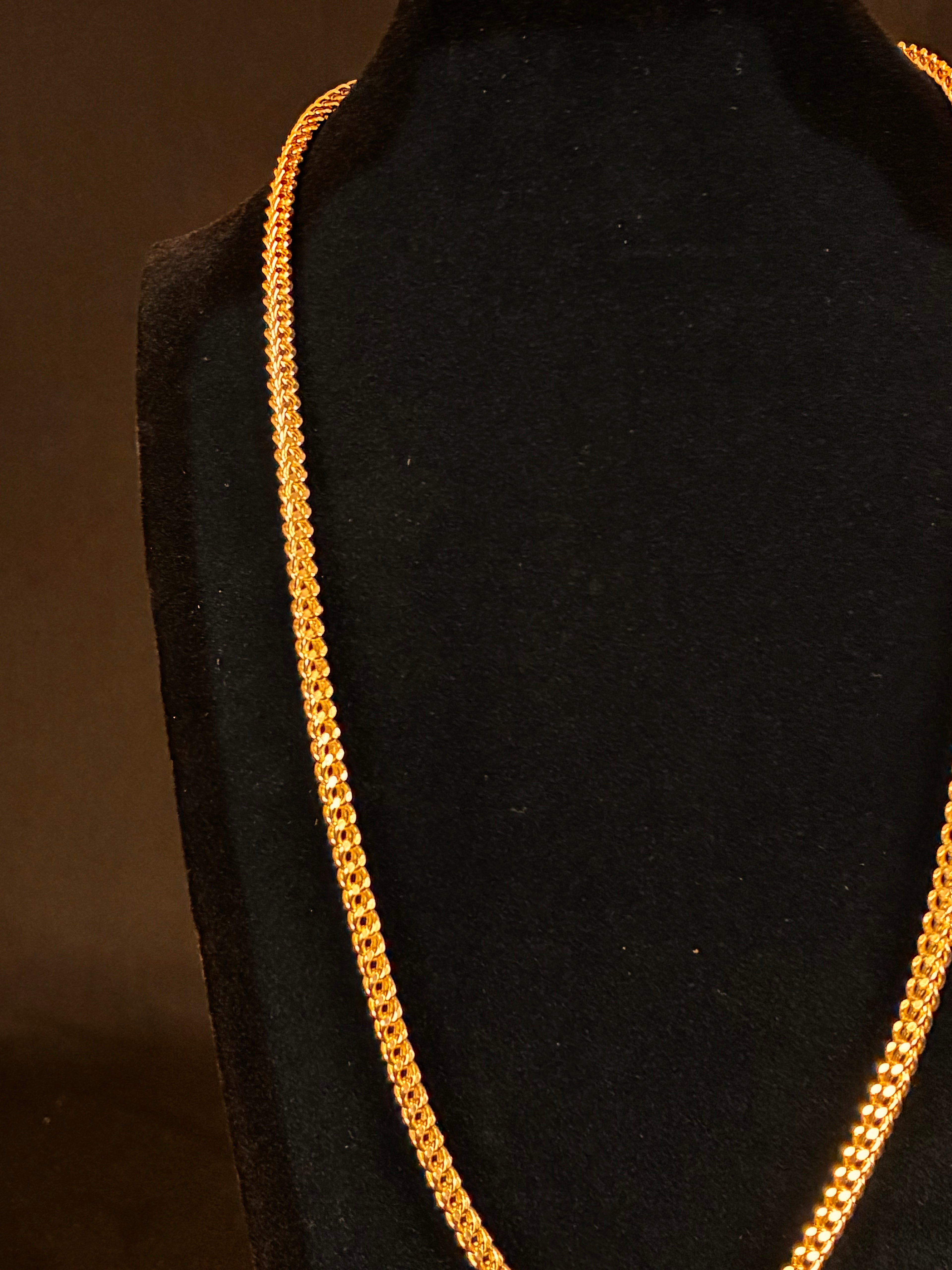4MM 22inch Solid 10K Gold Franco