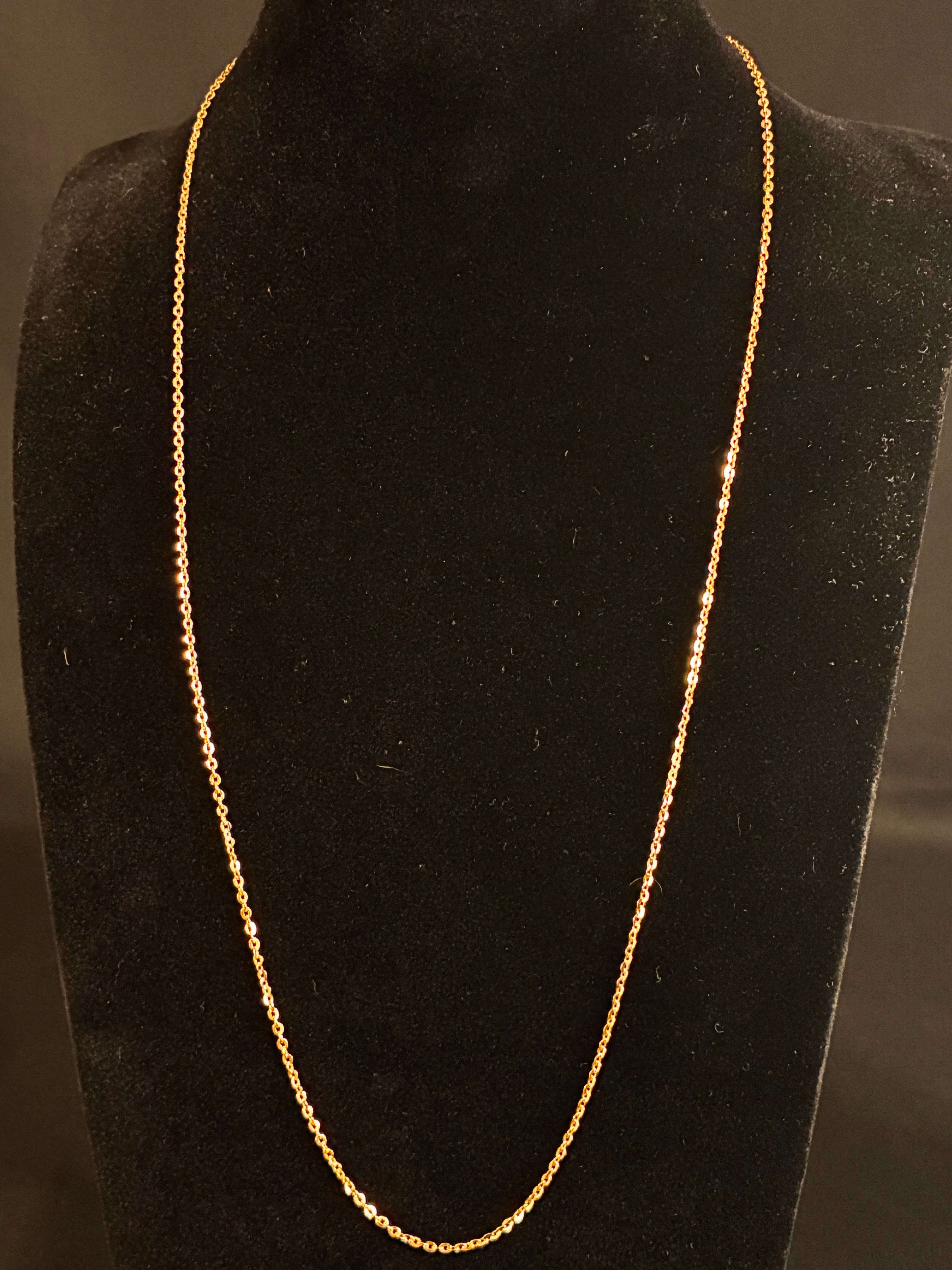 1.9MM 22inch 14K Gold  Anchor Link