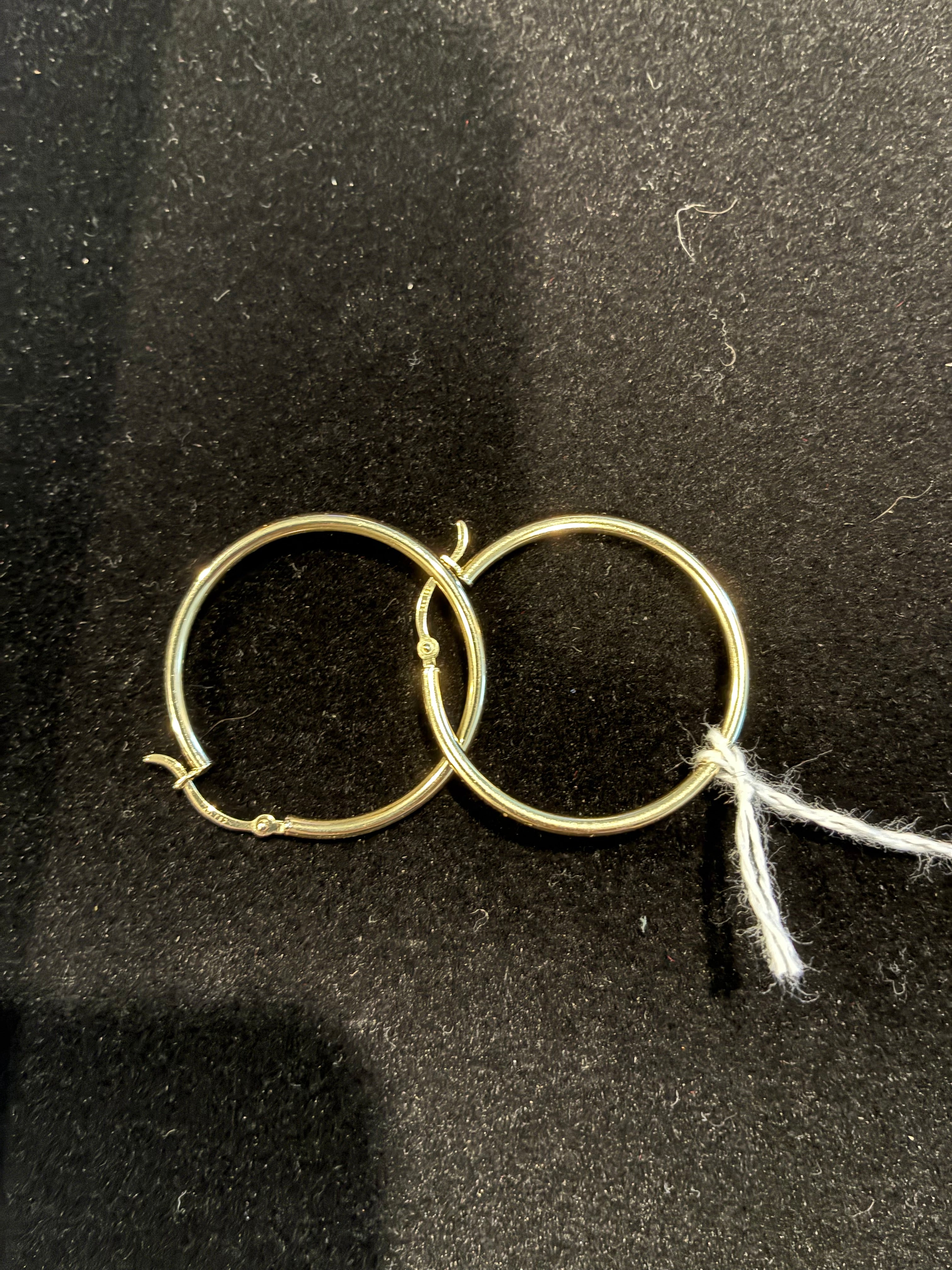 10K Solid Gold Hoops