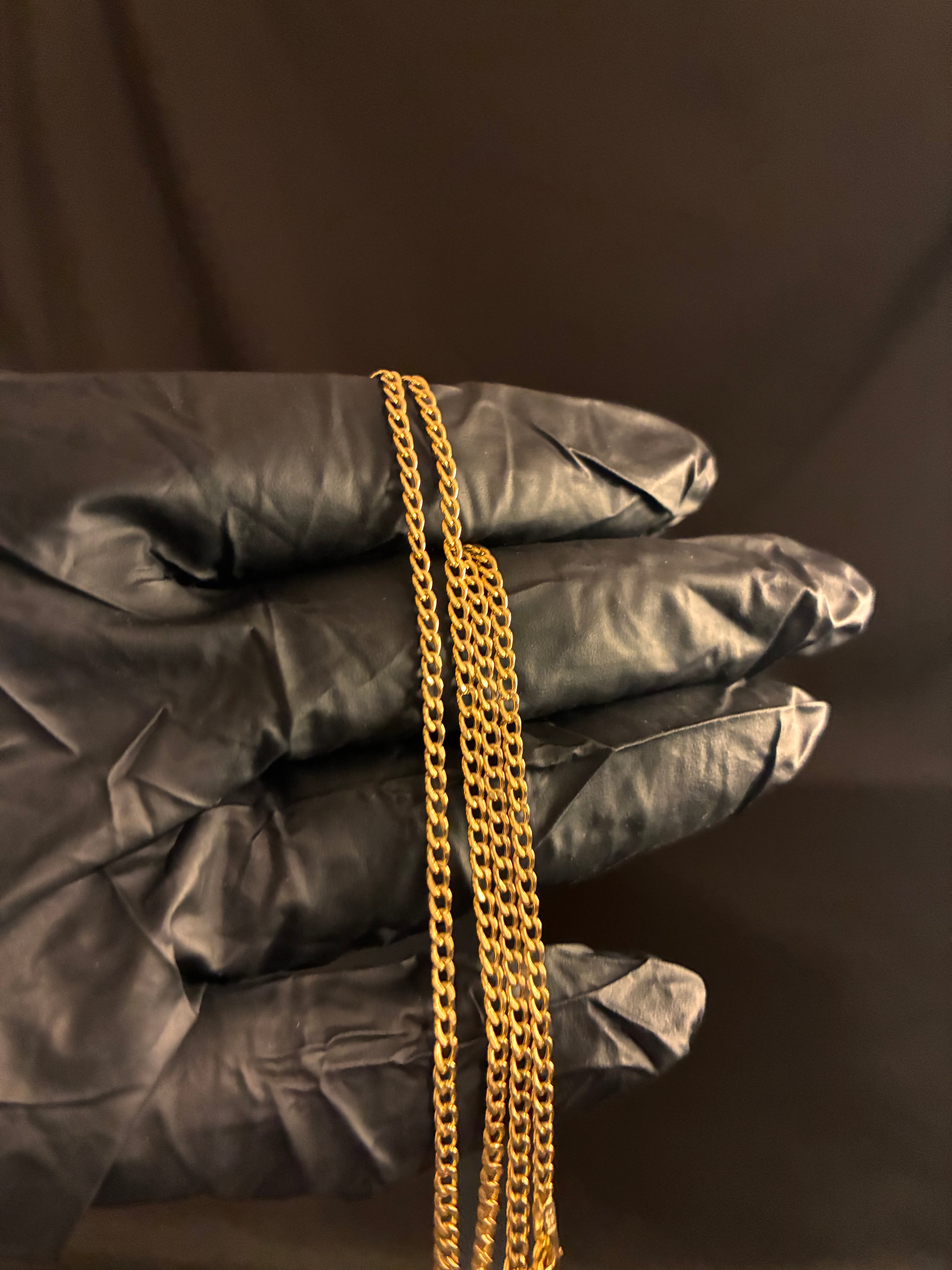 2.5MM 18inch 10K Gold Cuban Link