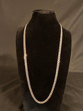 3MM 24inch Silver Cuban Necklace