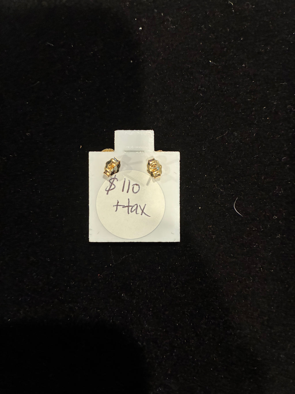 10K Gold Heart Nugget Studs