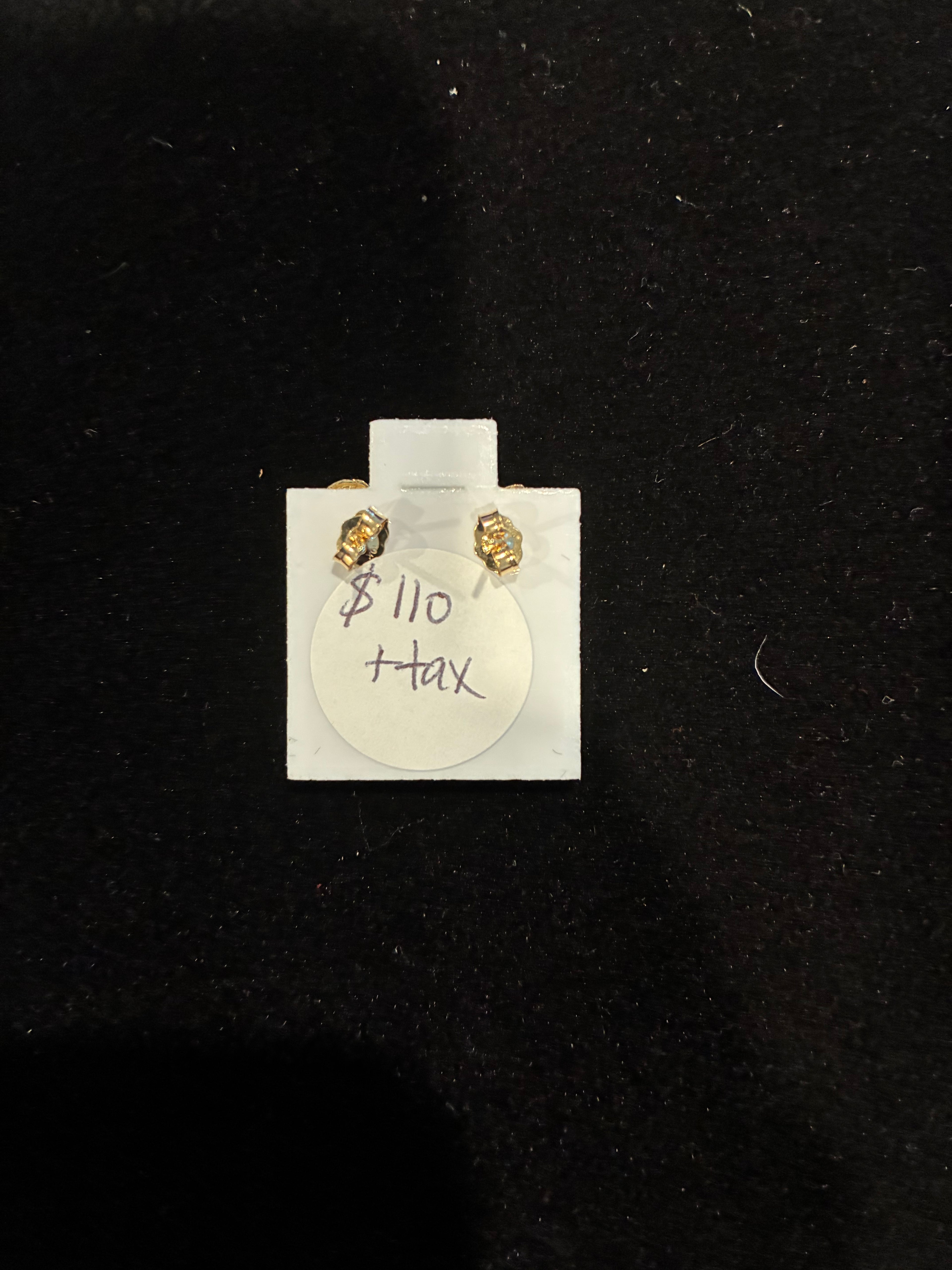 10K Gold Heart Nugget Studs