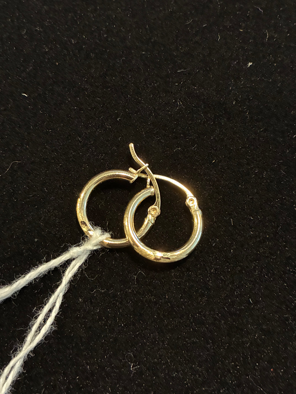 10K Gold Diamond Cut Hoops